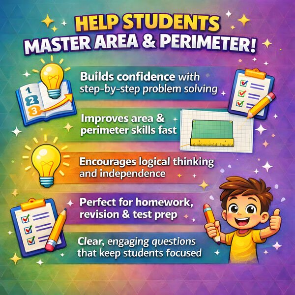 Key learning benefits for compound shapes including area, perimeter, and breaking complex shapes into rectangles