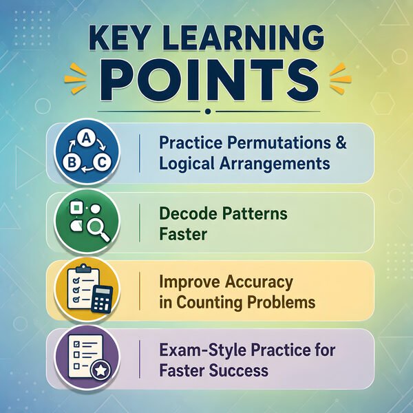 Key learning points for Logical Arrangement worksheets