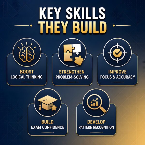 Key learning benefits for missing number worksheets including logic, patterns and problem solving