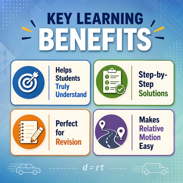 Key learning points for Relative Motion worksheets